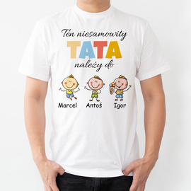 Ten niesamowity tata należy do - koszulka męska