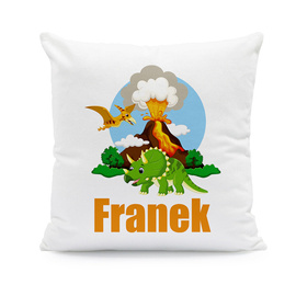 Dinozaury - poduszka z imieniem