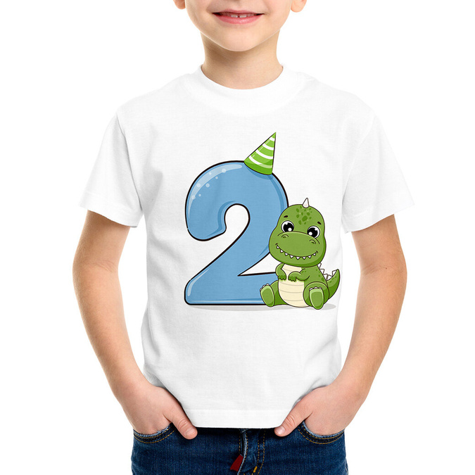 Koszulka na drugie urodziny dinozaur