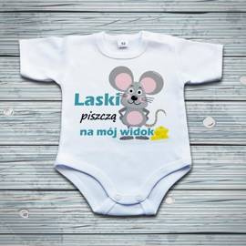 Laski piszczą na mój widok - body niemowlęce