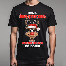 Moja świąteczna koszulka po domu - koszulka męska