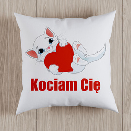 Kociam Cię - kot - poduszka