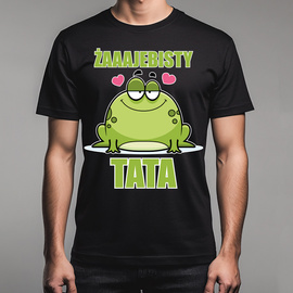 Żaaajebisty tata - koszulka męska