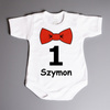 Body na roczek z muchą (imię) - body niemowlęce