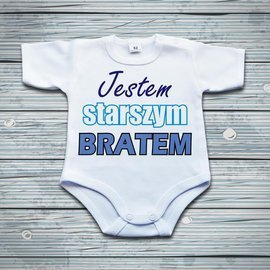 Jestem starszym bratem - body niemowlęce