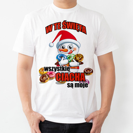 W te święta wszystkie ciacha są moje - koszulka męska