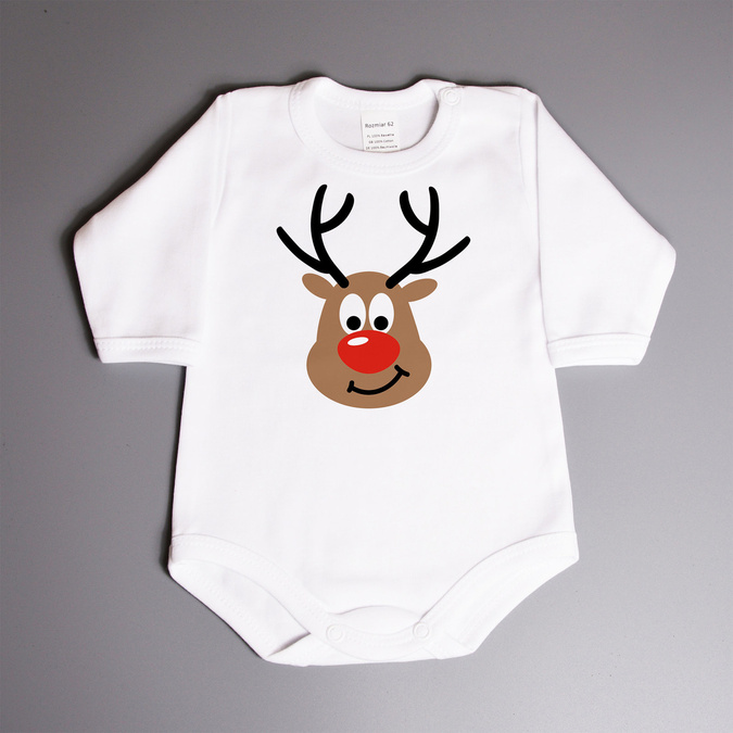 Body świąteczne renifer z imieniem