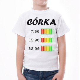 Córka - bateria - koszulka dziecięca