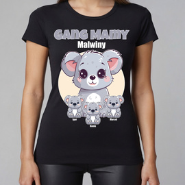 Gang mamy - koala - koszulka damska