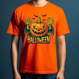 Koszulka Męska HALLOWEEN Dynia Potwór