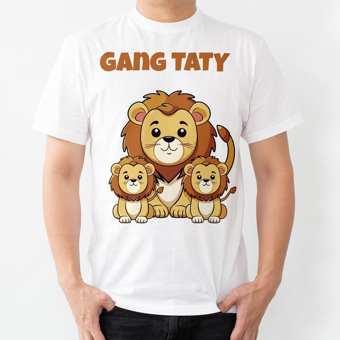 Gang taty - lew - koszulka męska