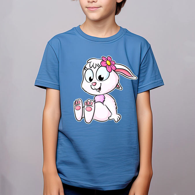 Koszulka wielkanocna (imię) - zajączek