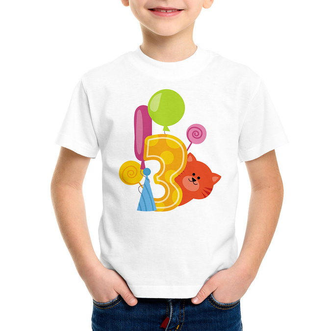 Koszulka dziecięca na trzecie urodziny