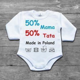 Body 50% Mamy 50% Taty - body niemowlęce