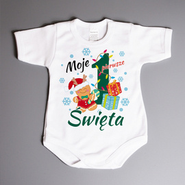 Moje pierwsze święta, ciastek - body niemowlęce