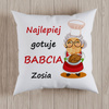 Najlepiej gotuję babcia (imię) - poduszka