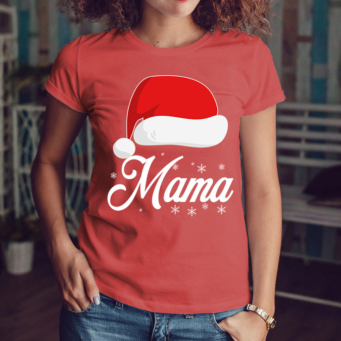 Mikołaj mama - koszulka damska
