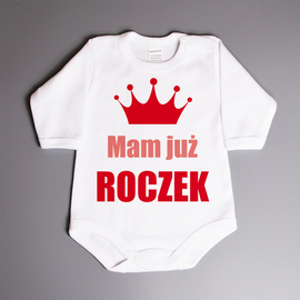 Mam już roczek - body z koroną