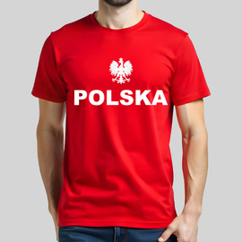 Czerwona Koszulka Kibica Reprezentacji Polski