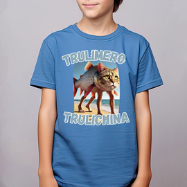 Trulimero Trulichina - koszulka dziecięca - Italian Brainrot 