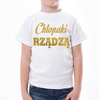 Chłopaki rządzą - zestaw dla rodzeństwa - złoty nadruk