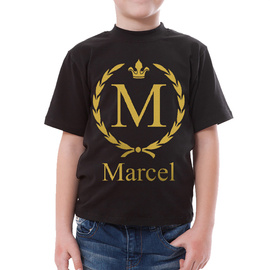 Koszulka dziecięca z imieniem - złoty nadruk