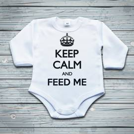 Keep calm and feed me - body dziecięce
