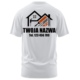 Koszulka z LOGO dla Firm Budowlanych - Nadruk Firmowy