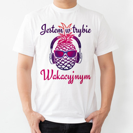 Jestem w trybie wakacyjnym - koszulka męska