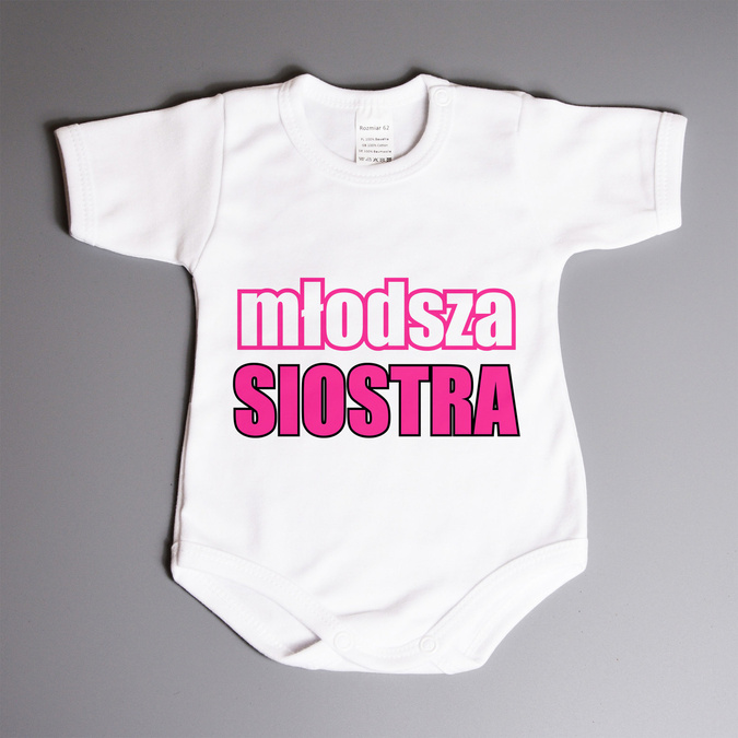Młodsza siostra - body niemowlęce