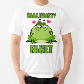 Żaaajebisty facet - koszulka męska