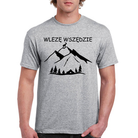 Wlezę wszędzie - koszulka męska