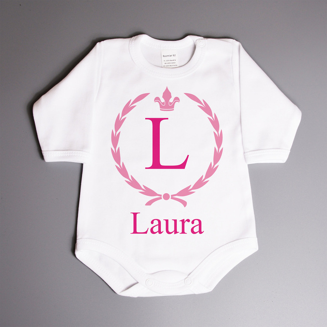 Zestaw dla rodzeństwa z imieniem i wieńcem laurowym