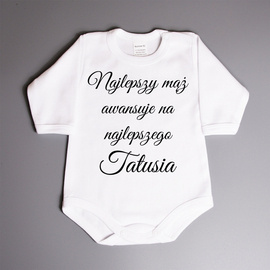 Najlepszy mąż awansuje na najlepszego Tatusia - body dziecięce