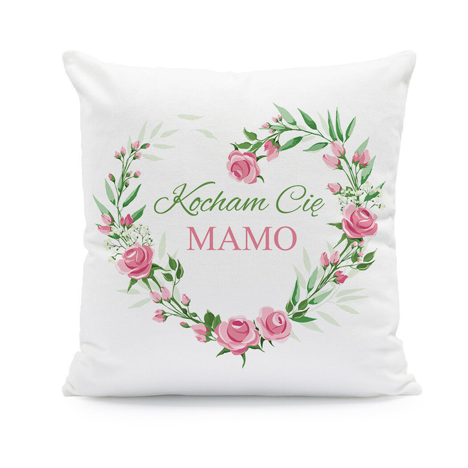 Kocham Cię mamo (imię)- poduszka
