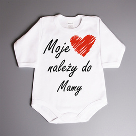 Moje serce należy do mamy - body niemowlęce