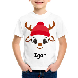 Koszulka dziecięca z reniferem