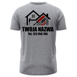 Koszulka z LOGO dla Firm Budowlanych - Nadruk Firmowy
