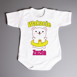 Wakacje (imię) - body niemowlęce