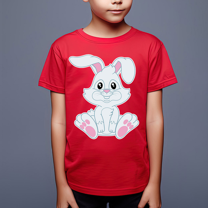 Koszulka wielkanocna (imię) - zając - koszulka dziecięca