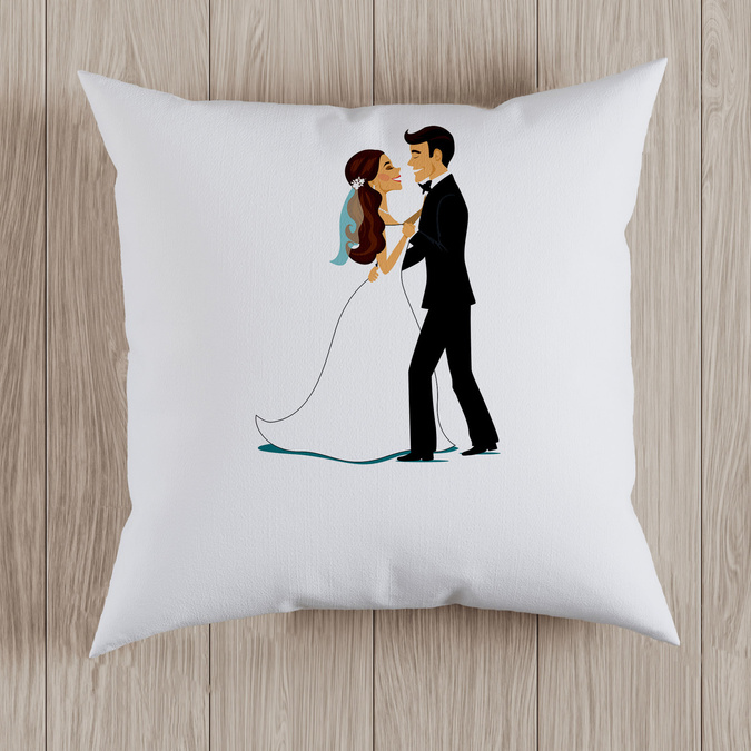 Para młoda - poduszka ślubna