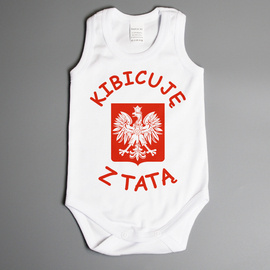 Kibicuję z tatą - body niemowlęce