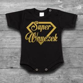 Super wnuczek - body dziecięce - złoty nadruk