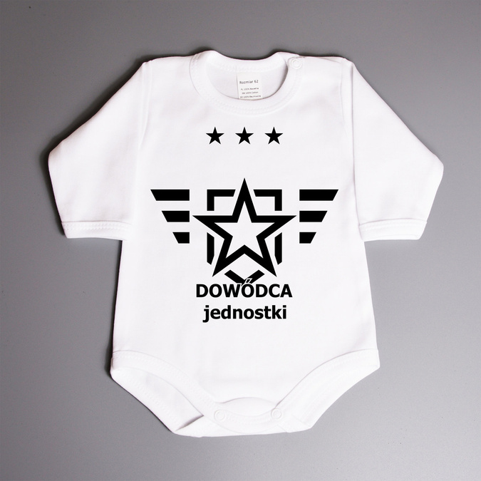 Dowódca jednostki - body niemowlęce