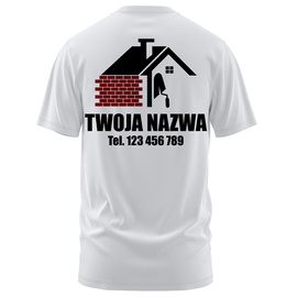 Koszulka z LOGO dla Firm Budowlanych - Nadruk Firmowy