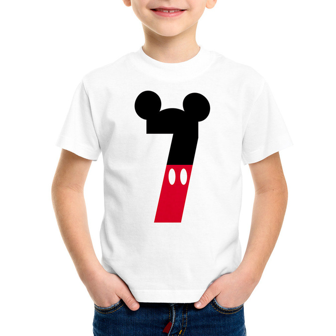 Koszulka na siódme urodziny mickey