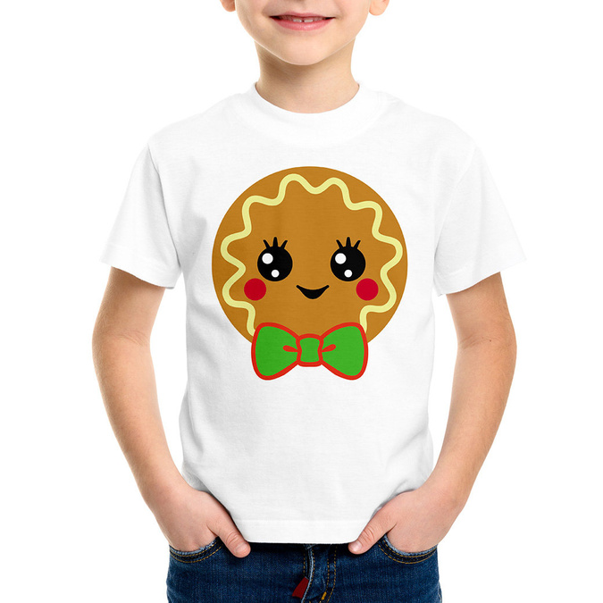 Ciasteczko świąteczne (imię) - koszulka dla chłopca