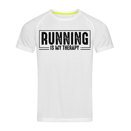 Running is my therapy - koszulka sportowa