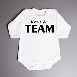 Nazwisko TEAM - body niemowlęce