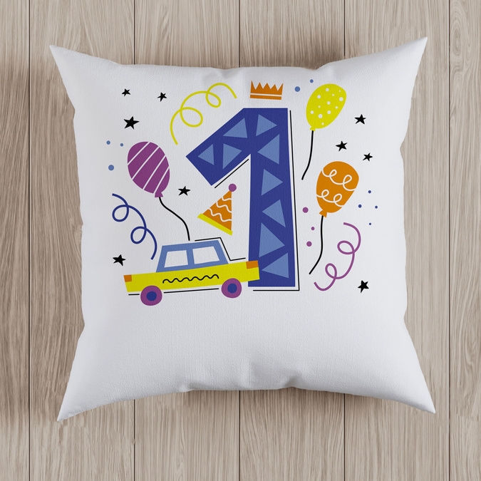 Poduszka na roczek (imię) auto